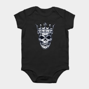 Skull with a crown Baby Bodysuit